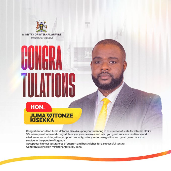 Congratulations, Hon. Juma Witonze Kisekka