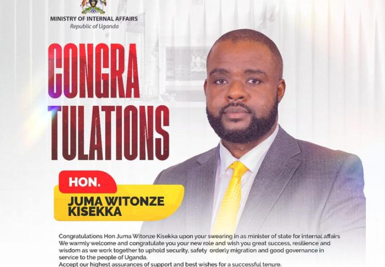 Congratulations, Hon. Juma Witonze Kisekka