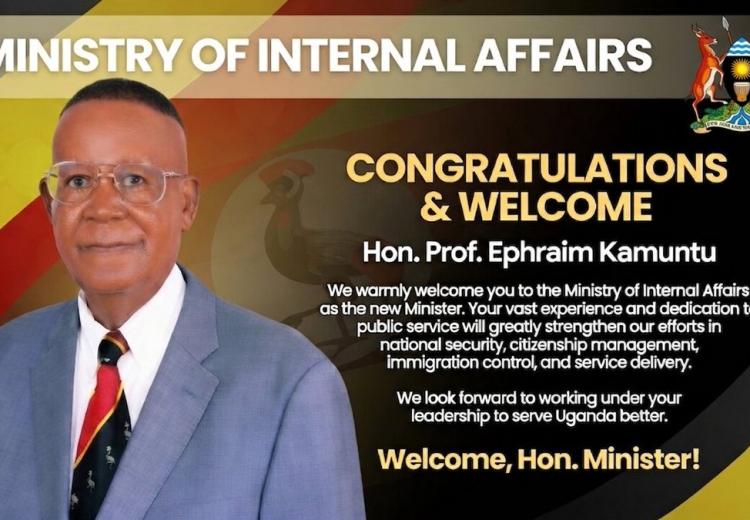 Congratulations, Hon. Prof. Ephraim Kamuntu 